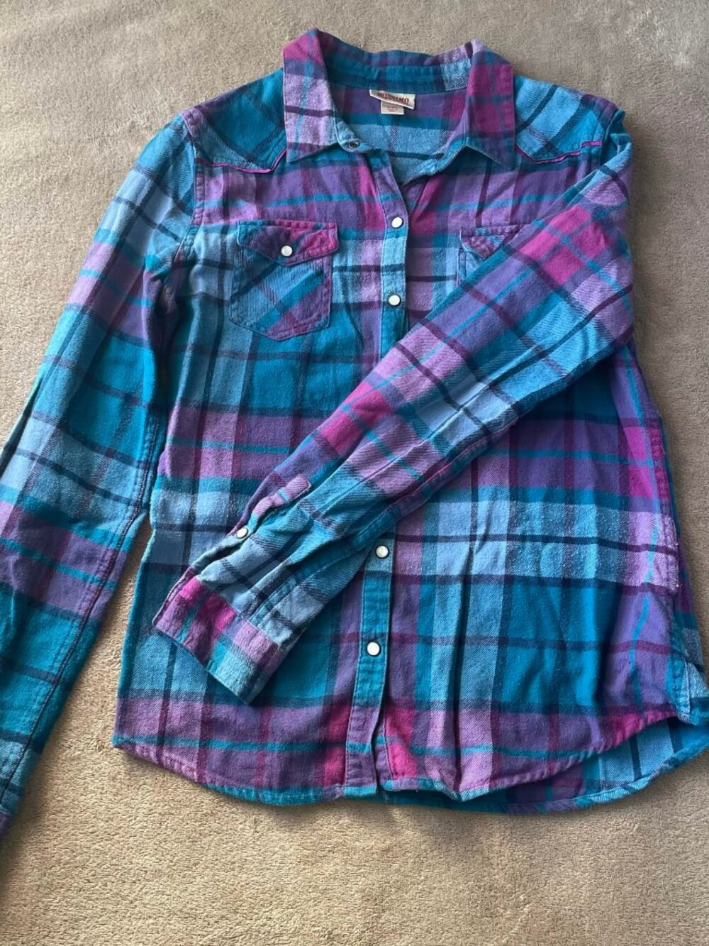 Mossimo Supply Co. Blue / Purple Flannel